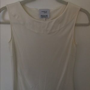 AKRIS Punto White sleeveless top Bergdorf Goodman